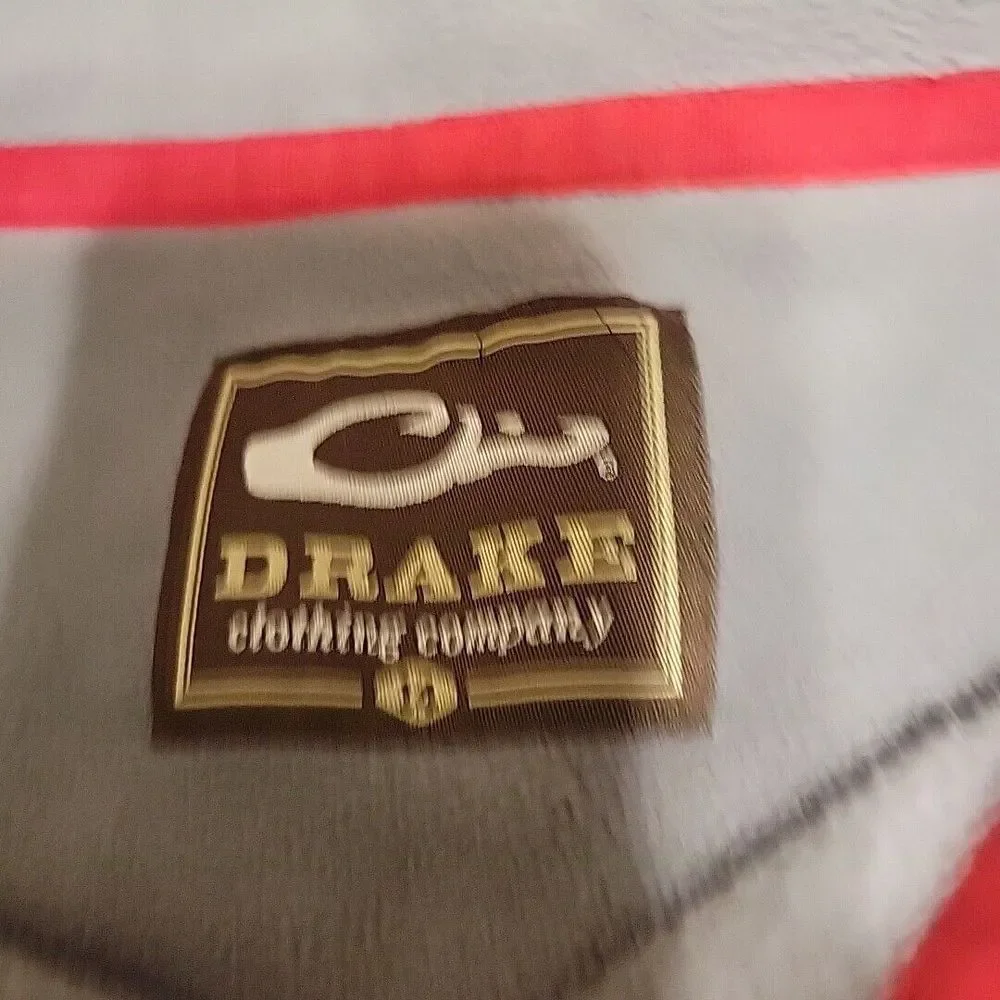 Drake Waterfowl Fleece‎ Youth 14 Gray 1/4 Zip Pullover